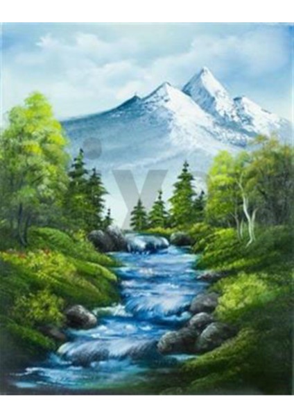 Dere Boyu Pixart Sanat Elmas Mozaik Tablo Diamond Türkiye 43 x 53 cm