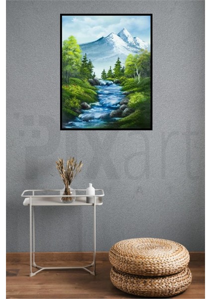 Dere Boyu Pixart Sanat Elmas Mozaik Tablo Diamond Türkiye 43 x 53 cm modelleri