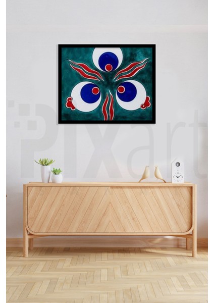 Yeşil Zeminde Desen Pixart Sanat Elmas Mozaik Tablo Diamond Türkiye 63*52 fiyatları