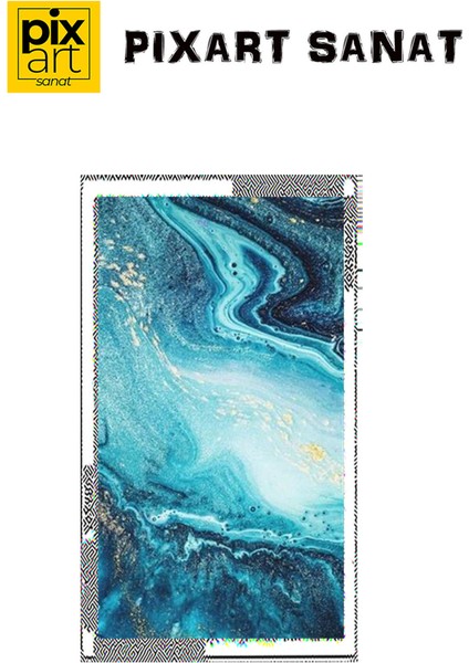Okyanus Mavisi Pixart Sanat Elmas Mozaik Tablo Diamond Türkiye 58*100 fırsatları