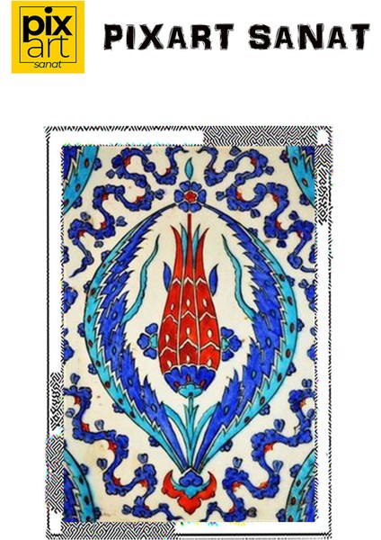 Lale Desen Pixart Sanat Elmas Mozaik Tablo Diamond Türkiye 48*71 fırsatları