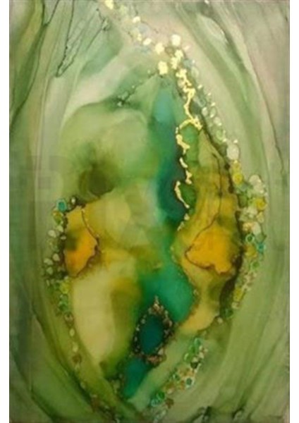 Yeşil Desen Pixart Sanat Elmas Mozaik Tablo Diamond Türkiye 48*71