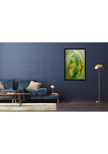 Yeşil Desen Pixart Sanat Elmas Mozaik Tablo Diamond Türkiye 48*71 modelleri