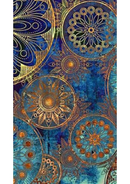 Işlemeli Çark Desen Pixart Sanat Elmas Mozaik Tablo Diamond Türkiye 45*78