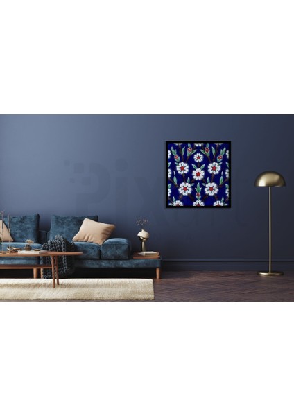 Beyaz Çiçekler Pixart Sanat Elmas Mozaik Tablo Diamond Türkiye 52*52 fiyatları