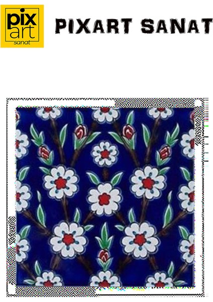 Beyaz Çiçekler Pixart Sanat Elmas Mozaik Tablo Diamond Türkiye 52*52 fırsatları