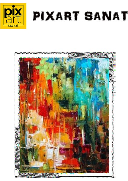Karma Desen Pixart Sanat Elmas Mozaik Tablo Diamond Türkiye 55*71 fırsatları