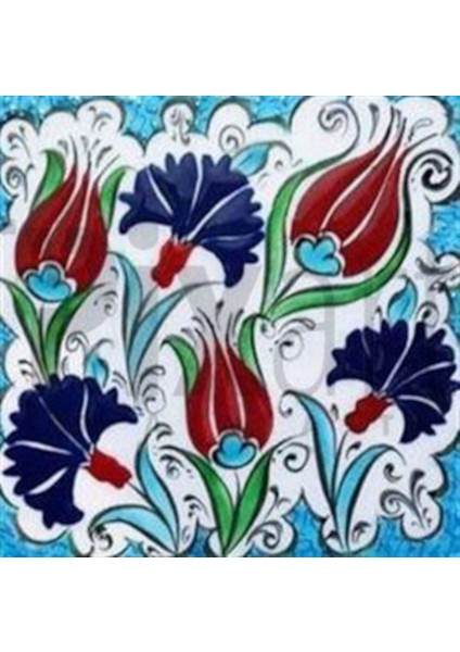 Laleler Desen Pixart Sanat Elmas Mozaik Tablo Diamond Türkiye 63*63