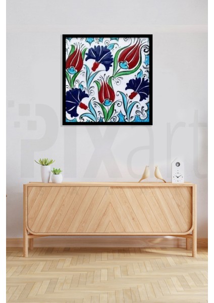 Laleler Desen Pixart Sanat Elmas Mozaik Tablo Diamond Türkiye 63*63 fiyatları