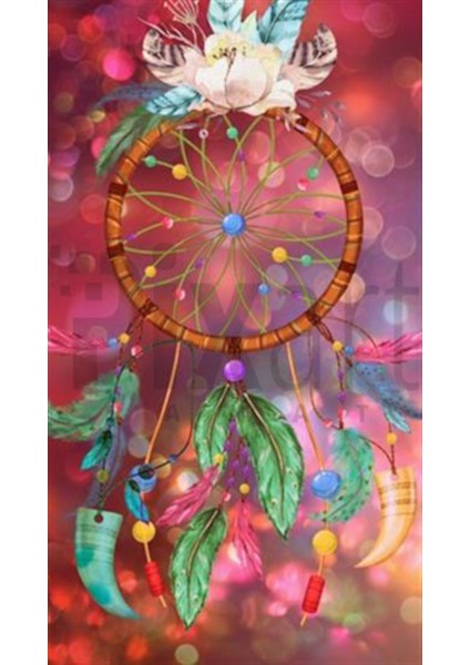 Renkli Daireler Pixart Sanat Elmas Mozaik Tablo Diamond Türkiye 53*71