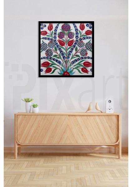Lale Çini Desen Pixart Sanat Elmas Mozaik Tablo Diamond Türkiye 53*53 modelleri