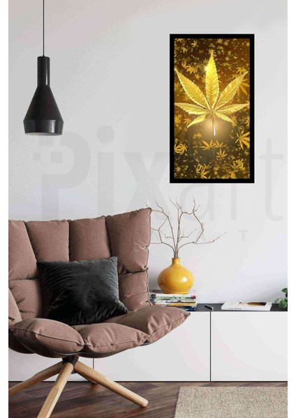 Altın Yaprak PixArt Sanat Elmas Mozaik Tablo Diamond Türkiye 45*78 fiyatları