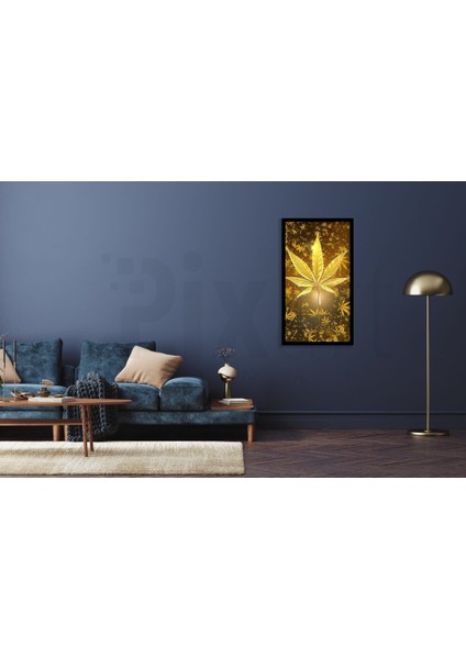 Altın Yaprak PixArt Sanat Elmas Mozaik Tablo Diamond Türkiye 45*78 modelleri