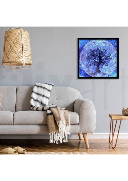Hayat Ağacı Pixart Sanat Elmas Mozaik Tablo Diamond Türkiye 55*55 fiyatları