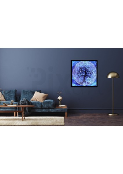 Hayat Ağacı Pixart Sanat Elmas Mozaik Tablo Diamond Türkiye 55*55 modelleri