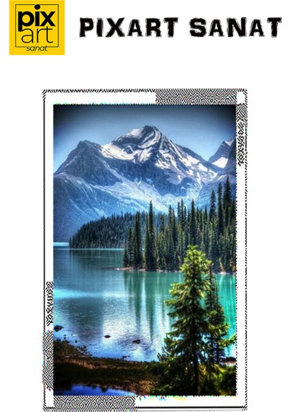 Karli Dag Ve Gol Manzarasi 40 x 60 Elmas Mozaik Tablo fırsatları