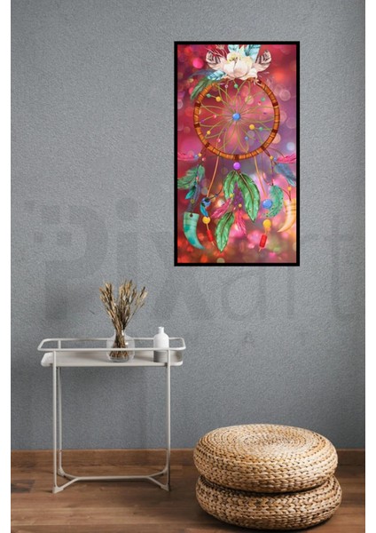 Renkli Daireler Pixart Sanat Elmas Mozaik Tablo Diamond Türkiye 53*71 modelleri