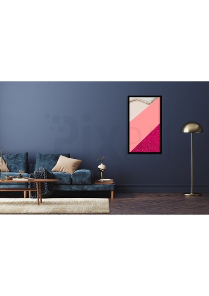 Pembe Tonlarda Desen Pixart Sanat Elmas Mozaik Tablo Diamond Türkiye 45*81 modelleri