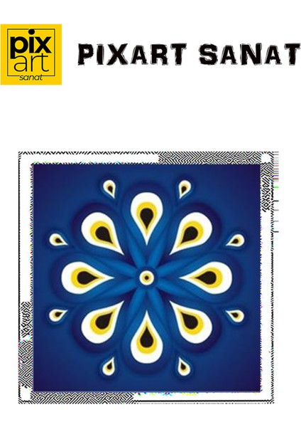 Nazar Temalı Pixart Sanat Elmas Mozaik Tablo Diamond Türkiye 32*32 fırsatları