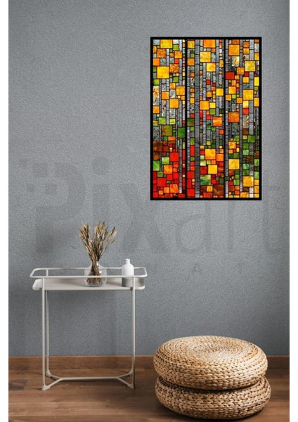 Renkli Kareler Pixart Sanat Elmas Mozaik Tablo Diamond Türkiye 38*55 modelleri