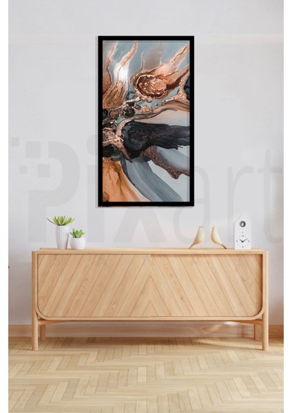 Bronz Desen Pixart Sanat Elmas Mozaik Tablo Diamond Türkiye 50*91 modelleri