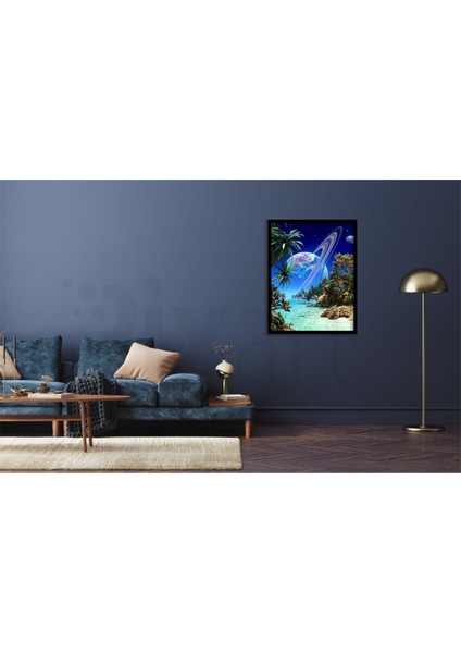 Gizemli Gezegenler Pixaart Sanat Elmas Mozaik Tablo Diamond Türkiye 45 x 60 cm fiyatları