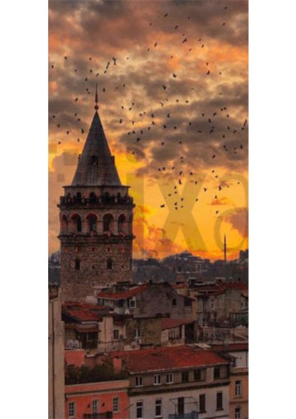 Gun Batimi Luna Park 40 x 60 Elmas Mozaik Tablo