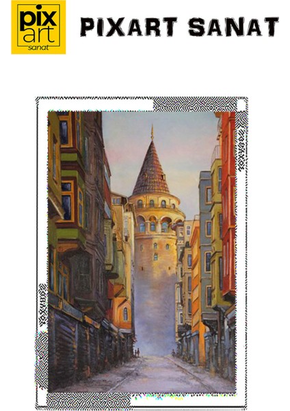 Galata Kulesi Tablo 40 x 60 Elmas Mozaik Tablo fırsatları