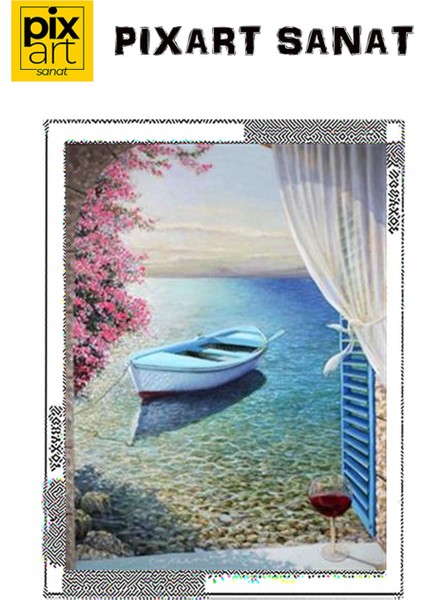 Denize Açılan Pixart Sanat Elmas Mozaik Tablo Diamond Türkiye 37 x 50 cm fırsatları