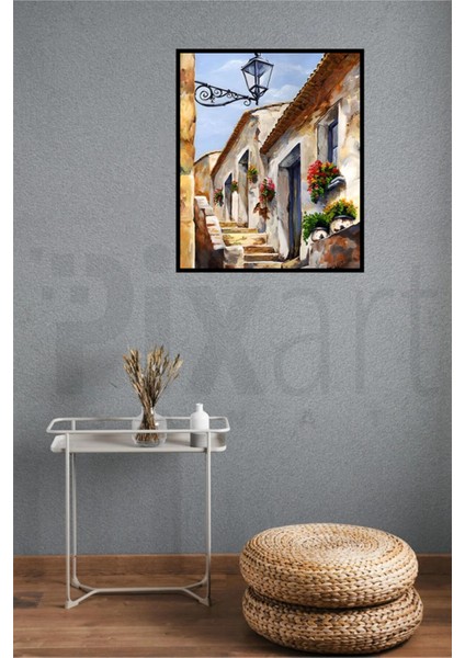 Güzel Merdiven 40 x 50 Elmas Mozaik Tablo modelleri