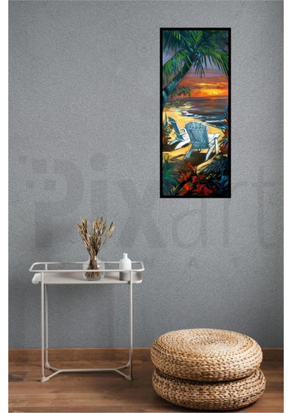 Günbatımı Pixart Sanat Elmas Mozaik Tablo Diamond Türkiye 25 x 58 cm modelleri