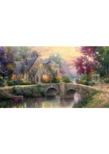 Taş Köprüde Malikane Pixart Sanat Elmas Mozaik Tablo Diamond Türkiye 89 x 51 cm