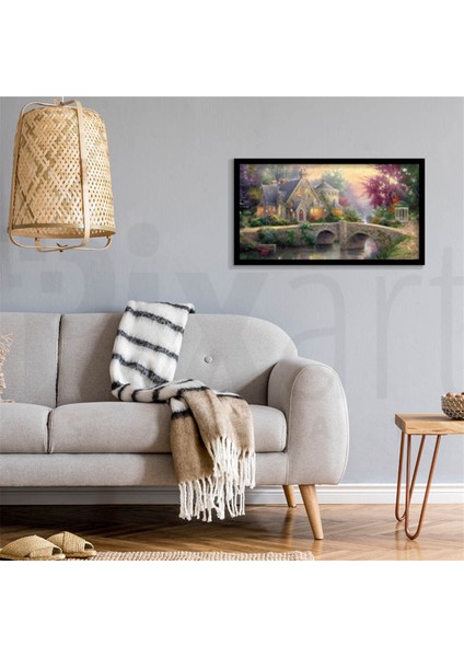 Taş Köprüde Malikane Pixart Sanat Elmas Mozaik Tablo Diamond Türkiye 89 x 51 cm modelleri