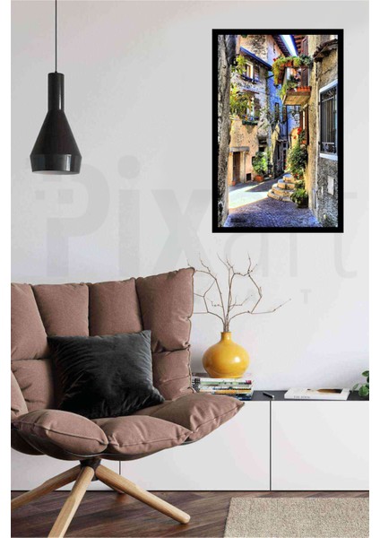 Cicekli Sokak 40 x 50 Elmas Mozaik Tablo fiyatları