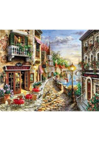 Venedikte Restaurant Pixart Sanat Elmas Mozaik Tablo Diamond Türkiye 61 x 51 cm
