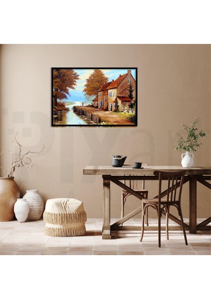 Çiftlik Evi Pixart Sanat Elmas Mozaik Tablo Diamond Türkiye 61*43 modelleri