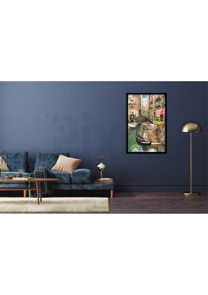 Venedik Sokokları Pixart Sanat Elmas Mozaik Tablo Diamond Türkiye 36*53 fiyatları
