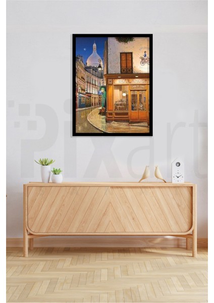 Paris Sokakları Pixart Sanat Elmas Mozaik Tablo Diamond Türkiye 41 x 51 cm fiyatları