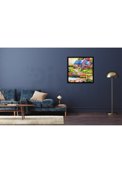 Taş Köprülü Pixart Sanat Elmas Mozaik Tablo Diamond Türkiye 55 x 55 cm modelleri