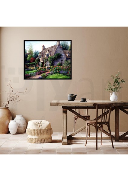 Sarmaşıklı Ev Pixart Sana Elmas Mozaik Tablo Diamond Türkiye T 61 x 51 cm fiyatları