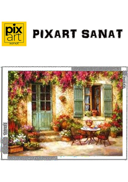 Çiçekli Bahçe Pixart Sanat Elmas Mozaik Tablo Diamond Türkiye 69*51 fırsatları
