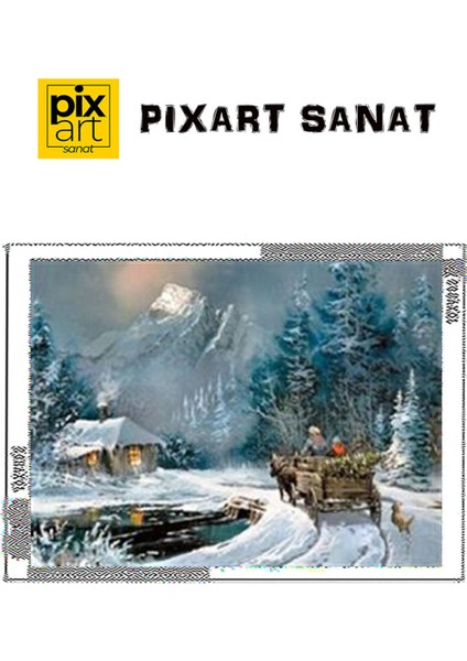 At Arabası Pixart Sanat Elmas Mozaik Tablo Diamond Türkiye 69*51 fırsatları