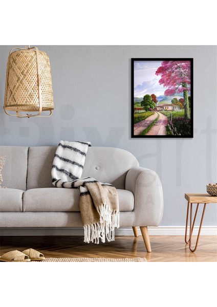 Köy Yolu Pixart Sanat Elmas Mozaik Tablo Diamond Türkiye 38 x 51 cm modelleri