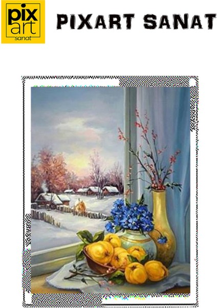 Pencere Kenarı Pixart Sanat Elmas Mozaik Tablo Diamond Türkiye 46*58 fırsatları