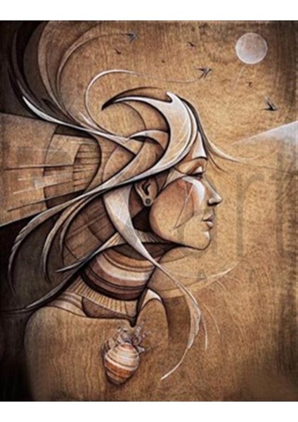 Kızıl Kalp 43 x 55 cm