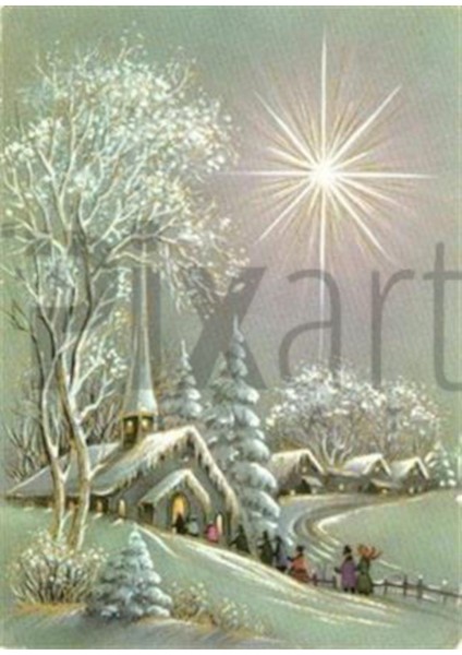Işıltılı Kasaba Pixart Sanat Elmas Mozaik Tablo Diamond Türkiye 53*74