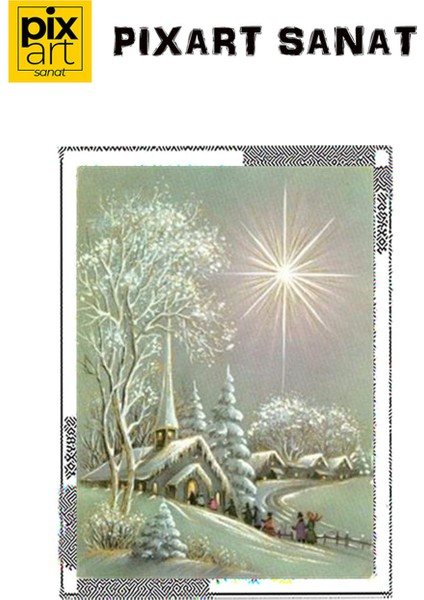 Işıltılı Kasaba Pixart Sanat Elmas Mozaik Tablo Diamond Türkiye 53*74 fırsatları