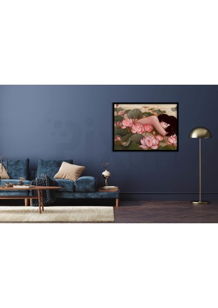 Çiçekler Içinde Uyuyan Kızz 66 x 51 cm fiyatları