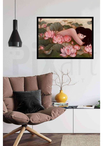 Çiçekler Içinde Uyuyan Kızz 66 x 51 cm modelleri