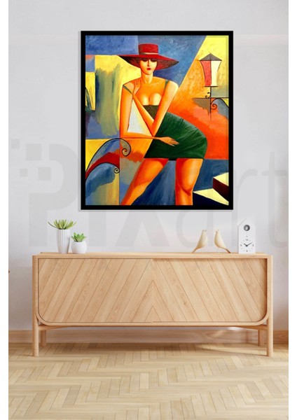 Soyut Kadin Sanati 40 x 50 Elmas Mozaik Tablo modelleri